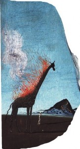 Dali, Girafe en feu (extrait), 1935. Bâle, Musée des Beaux-Arts